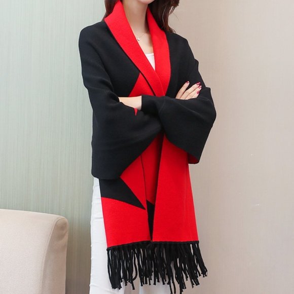 DOUBLE SIDED WRAP RED/BLACK - Picture 12 of 12